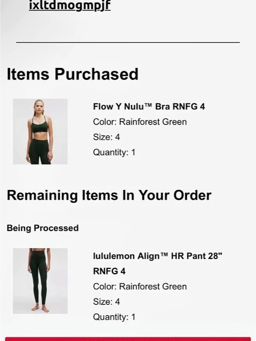 lululemon Align HR Pant 28" Green Size 4 and matching bra size 4